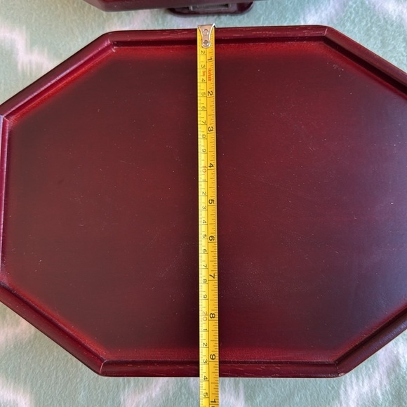 Wood Octagonal sofa armrest Trays - Picture 8 of 8